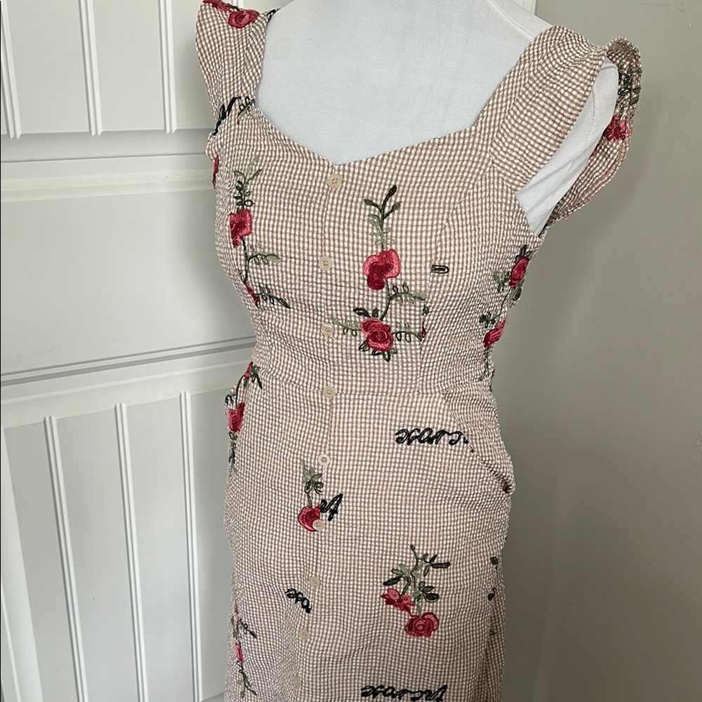 One of a kind vintage Zara embroidered dress